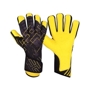 Wholesale Custom Professional Latex Waterproof Goalkeeper Gloves Adjustable Wrist <b>Strap</b> Full Finger Lace-Up Closure for Outdoor - Product Image 6