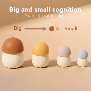 Funghi Design russo Stacking bambole nidificanti Easter <span class=keywords><strong>Shower</strong></span> giocattoli da piscina tavolo da bagno in Silicone vasca da bagno giocattolo - Product Image 5