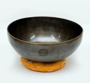 Dernier équipement de Yoga bol de méditation tibétain, ensemble de sons et de sons profonds avec gravure bol de sculpture fait à la main inde - Product Image 2