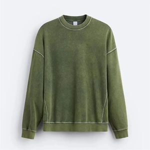 Tracksuits Breathable OEM Custom Design Your Own Blank Acid Wash Tracksuit Men Winter 100% Organic Cotton Streetwear Tracksuit - Product Image 5