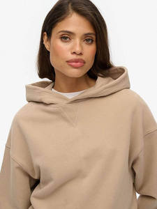 Séchage rapide goutte épaule dernière taupe femmes essentiel sweat à capuche surdimensionné Anti-rides et respirant sweats à capuche vierges pour les femmes - Product Image 2