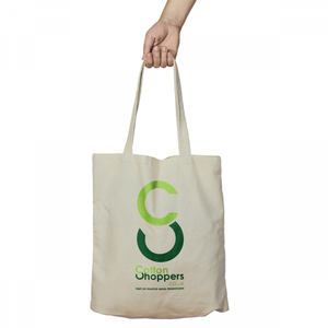 Sacs fourre-tout à provisions en coton extra large personnalisés avec impression de logo conception de lettre à motif uni de qualité fine - Product Image 5