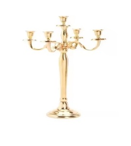 Premium Quality Tall <b>Candelabra</b> in Aluminium Gold Color <b>Candelabra</b> Centerpiece For Home And Wedding Use - Product Image 6