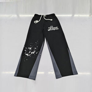 Venta al por mayor ácido lavado pantalones de chándal de los hombres de alta calidad pantalones de chándal con bolsillos logotipo personalizado pantalones de chándal para los hombres - Product Image 1