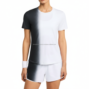 Fabricant de maillots de badminton pour hommes sur mesure OEM, dégradé, séchage rapide, pour équipes sportives - Product Image 1