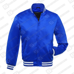 Chaqueta Bomber Universitaria de Lana de Primera Calidad, Personalizada, al por Mayor, Resistente al Viento, Reversible, para Invierno - Product Image 3