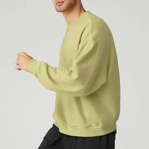 Pull bon marché de couleur unie avec broderie personnalisée, sweat à capuche ample pour hommes d'automne et d'hiver, sweatshirts thermiques à manches longues - Product Image 6