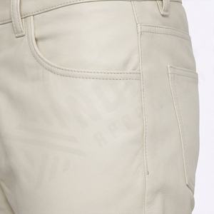 Pantalon évasé en cuir rétro pour homme, durable et confortable, pantalon pattes d'éléphant pour un look vintage, design haut de gamme - Product Image 5