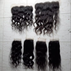 Venta directa de fábrica de calidad superior HD encaje crudo cierre Frontal Remy virgen cabello indio SUR DE LA India cabello humano de alto grado - Product Image 1