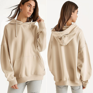 Sudadera con Capucha Holgada Informal de Manga Larga para Mujer con Logotipo Personalizado al por Mayor, Estampada para Otoño e Invierno - Product Image 1