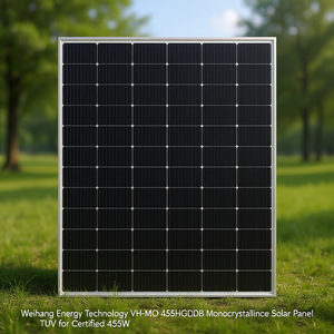 Panneau solaire monocristallin Weihang Energy Technology VH-MO 455HGDB certifié TUV 455W - Product Image 3