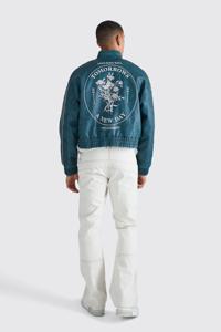 OEM Custom Men's Wool Baseball <b>Jacket</b> Varsity Style with Stand Collar for High Street Look Winter Wear - Product Image 2