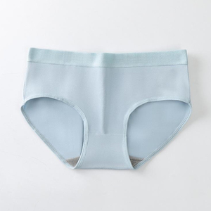 กางเกงในผ้าฝ้าย2025เอวสูงป้องกันไฟฟ้าสถิตย์ล้างได้ป้องกันการรั่วซึมสำหรับผู้หญิงชุดชั้นในถักลายทุกวันโลโก้เอว - Product Image 4