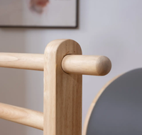 Baril d'arc de Pilates en bois et cuir véritable pour usage domestique et professionnel, équipement de correction de la colonne vertébrale