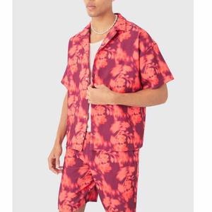 ชุดกางเกงขาสั้นเสื้อยืดกางเกงขาสั้นสำหรับผู้ชายชุดกางเกงขาสั้นสไตล์สตรีทไซส์ใหญ่ - Product Image 3