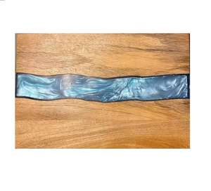 Vente à chaud de planche à découper en résine époxy en bois d'acacia de haute qualité planche à découper en fromage aux fruits planche de service - Product Image 1