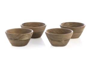 Bol à pâte en bois de mangue émaillé blanc, design original, style bol, pour mariage, écologique, usage domestique, hôtel et restaurant - Product Image 5