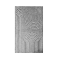 Tapis de bain et de douche de luxe en coton recyclé/polyester jacquard, couleur personnalisée Enric, lavable en machine, 60x100cm, pour la maison et l'hôtel