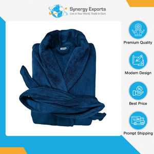 Professionnels de la fourniture OEM Custom Made Soft Thicken 100% Polyester Fleece Peignoir à manches longues pour unisexe - Product Image 6