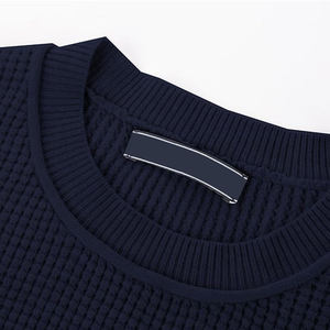 Suéteres de hombre de alta calidad personalizados de su propia marca en MOQ bajo suéteres de hombre de color sólido de diseño personalizado al por mayor - Product Image 4