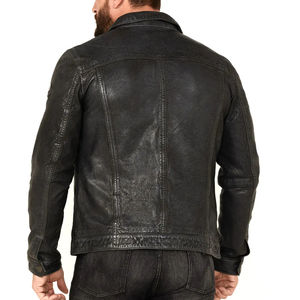 Hot Sale Best Quality <b>Motorbike</b> Racing Leather Jackets for Men and Solid Color High Quality Custom for Winter Ready Stock - Product Image 4