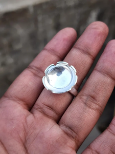 Venta caliente Anillo con forma de cuenco natural Anillo hecho a mano de plata esterlina 925 para mujeres Fabricación de fábrica de diseño único - Product Image 5