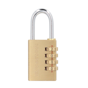Lucchetto a combinazione in ottone da 28 mm. 4 cifre - Product Image 1