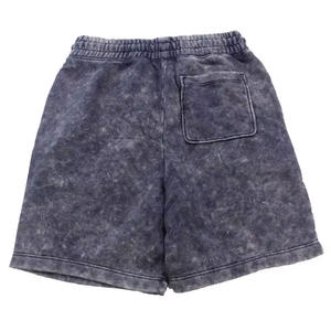 Pantalones cortos lavados con ácido transpirables de colores personalizados para hombre, pantalones cortos de cintura con cordón de peso pesado de último diseño para hombre - Product Image 2