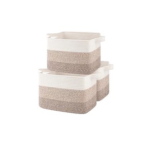 Panier de rangement en macramé de couleur noire classique qui offre une solution élégante pour les maisons minimalistes ou vintage modernes - Product Image 5