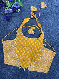 Vente chaude Belle Dressing Fancy Festival Wear Ajrakh Cotton With Real Kodi Blouse Fournisseur et exportateur indiens - Product Image 5