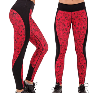 Pantalon de yoga d'entraînement sportif à taille haute personnalisé en gros Leggings pour femmes Polyester souple Gym Fitness respirant Style décontracté - Product Image 3