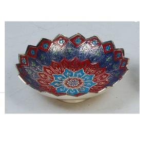 Frutero de Metal Pulido Brillante de Estilo Tradicional, Tazón para Servir Chocolate, Frutos Secos y Dátiles, Artículo Decorativo para Mesa - Product Image 1