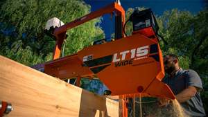 เครื่องเลื่อยสายพานแบบพกพา LT15WIDE พร้อมรถพ่วง GO Trailer ความกว้างตัด 41 นิ้ว ความจุท่อนไม้ 39 นิ้ว ความกว้างการตัด 240V รับประกัน 5 ปีขึ้นไป - Product Image 2