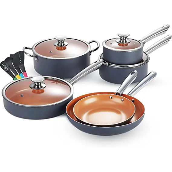hot sales 14pcs cookware set non stick luxury kitchen cookware set kitchen accessories set cookware