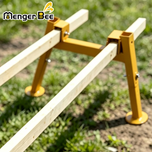 Soporte Ajustable de Metal para Base de Colmena, Recubierto de Amarillo, para Apicultura - Product Image 6