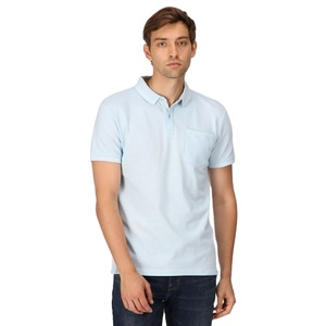 Camisetas de polo para hombre de color cielo básicas más exigentes con logotipo y diseño personalizados a la venta camisetas de golf con estilo para hombre - Product Image 1