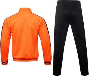 Men's Winter Solid Printed Rhinestone Track Suits 2-Piece Set Lightweight Sporty Jogging Sweat Outfits - Product Image 2