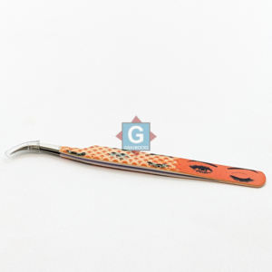 Pinzas de extensión de pestañas de acero inoxidable con aislamiento de forma curva J de alta calidad Pinzas de pestañas más vendidas - Product Image 5