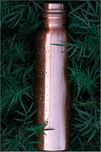 Bouteille d'eau en cuivre CopperFlow 1000 ml avec couvercle, revêtement anti-corrosion écologique pour l'hydratation en extérieur, réduction limitée dans le temps - Product Image 3