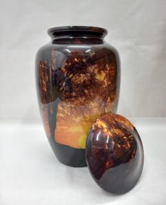 Cenizas humanas de diseño personalizado para urnas de cremación clásicas de metal funerario y urnas de recuerdo conmemorativas de tamaño personalizado - Product Image 2