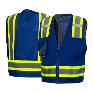 Gilet haute visibilité pour homme sur mesure, cousu, personnalisé, décontracté, anti-rides, respirant, confortable, gilet haute visibilité pour homme pour adultes - Product Image 1