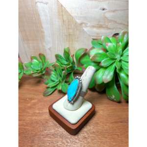 Anillo Ajustable Zachariah David Blue Bird de Turquesa y Plata de Ley con Engaste de Bisel Moderno, Piedras Preciosas Naturales, Regalo Perfecto - Product Image 3