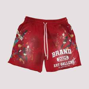 DTG DTF Sublimation Print <b>Men</b> T <b>Shirt</b> Shorts Custom Set Summer Rhinestone Two Piece Streetwear Oem Gym Clothing - Product Image 3