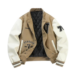 Premium Letterman <b>Jacket</b> Streetwear Polyester Long Sleeve Varsity <b>Jackets</b> Sportswear Factory Price Cheap Baseball <b>Jacket</b> For <b>Men</b> - Product Image 1