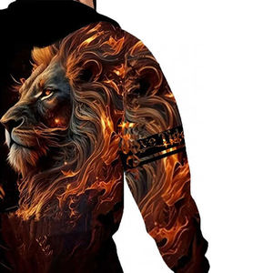 Survêtement pour hommes couleur personnalisée à manches longues coupe ajustée survêtements pour hommes adultes conception personnalisée - Product Image 4