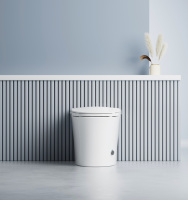 Toilettes intelligentes hautes avec bidet intégré, siège chauffant automatique, toilettes intelligentes