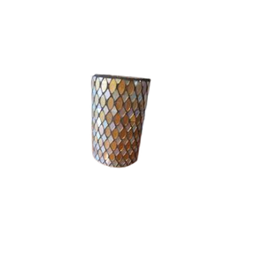 Design élégant pot de bougie en verre mosaïque colorée Hurricane bougeoir en verre pour la maison décorative pour le prix de gros Votive - Product Image 2