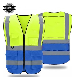Chaleco de Seguridad Reflectante de Alta Visibilidad, Chaleco de Trabajo de Seguridad Personalizado con Múltiples Bolsillos, Chaleco de Seguridad Reflectante de Alta Visibilidad para Hombre - Product Image 1
