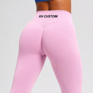 Nouveaux Leggings de Yoga Taille Haute Effet Fesses de Pêche, Rehausseurs de Hanches, Séchage Rapide, Sans Coutures, Personnalisables pour la Course, le Fitness et le Cyclisme - Product Image 1