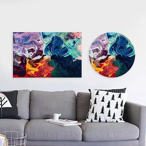 Impresión Moderna y Colorida: Arte Abstracto en Vidrio Templado Acrílico - Lienzo Impreso, ARTE EN VIDRIO TEMPERADO - Product Image 1